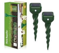 Shiptree Dissuasori per Talpe 2 Pezzi, Dissuasore per Topi, Repellente per Topi, Scaccia Talpe per Scoiattoli di Terra, Serpenti, Visoni-Verde