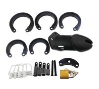 ShiQian Attrezzo per esercizi indoor Gabbia snellente con 5 moschettoni (Nero)