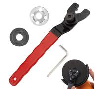 SHIQUAN Chiave a brugola per smerigliatrice angolare, 8-48 mm, chiave a foro frontale regolabile, con chiave a brugola e 2 flangie, chiave universale per smerigliatrice angolare