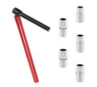 SHIQUAN Chiave Sottolavello, Chiave Rubinetto Lavello 8-12mm, Utensile per L'installazione dei Rubinetti, Adatto per La Riparazione e L'installazione di Rubinetti（Rosso）