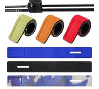 SHIQUAN Fascette da Fodero Porta Canne da Pesca,12 Pezzi Cinghie per Canna da Pesca Cintura Elastica,Fascia per Canna da Pesca,per Legare Racchette da Badminton e Mazze da Golf