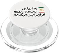 Shir o Khorshid Iran Ra Pas Migirim Leone persiano e bandiera del sole PopSockets PopGrip per MagSafe