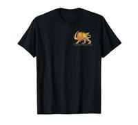 Shir o Khorshid Leone Persiano Sun Emblem Iran Side T-Shirt Maglietta