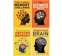Shireen Stephen 4 Books Collections (The 4-Week Memory Challenge, The Ultimate Brain-Boosting Toolkit, Smart Guide for Awesome Memory, Train Your Brain: Ultimate Memory Hacks)