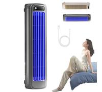 Shirem Asso Del Freddo, Condizionatore D'Aria Portatile, Ventola Di Raffreddamento, Con 3 Velocità E Touchscreen A Led, Per Casa, Camera Da Letto, Cucina, Bagno (Grigio)