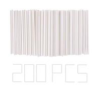 Shirene Bastoncini per Cake Pops,200 Pezzi Cake Pops in Carta,Bastoncino di Carta Lecca-Lecca,Mini Bastoncini per Leccalecca per Dolci Lecca-lecca Cottura Fai da te Bianco 10cm*3.5mm
