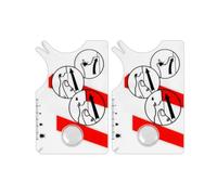 Shirene Tick Remover Card,2 PCS Biglietti per Zecche Clip per Zecche Tick Remover con Lente d'Ingrandimento Strumento per la Cattura delle Zecche,Adatto per la Rimozione di Zecche da Cani e Gatti