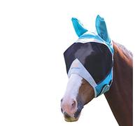 Shires Maschera antimosche a rete fine con orecchie - Teal Small Pony