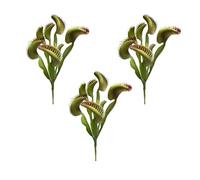 Shirfloral 3 piante artificiali Venere trappola per mosche realistiche carnivore Venere Flytrap piante per Halloween, casa, giardino, ufficio, decorazioni