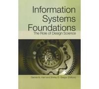 Shirley Diane Gregor Information Systems Foundations (Tascabile)