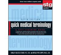 Shirley Soltesz Steiner Natalie Pate Capps Quick Medical Terminology (Tascabile)