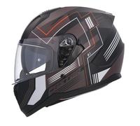 Shiro HEMETS Casco Integrale SH-667 Faster Nero e Grigio Opaco con Occhiali Solari