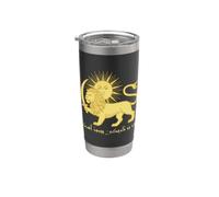 Shiro Khorshid Leone e Sole Persiano Heritage Emblema della Speranza Bicchiere termico in acciaio inox doppia parete