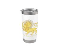 Shiro Khorshid Leone e Sole Persiano Heritage Emblema della Speranza Bicchiere termico in acciaio inox doppia parete