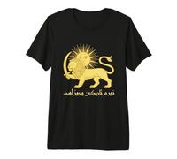 Shiro Khorshid Leone e Sole Persiano Heritage Emblema della Speranza Maglietta Premium