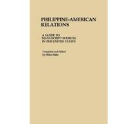 Shiro Saito Philippine-American Relations (Copertina rigida)
