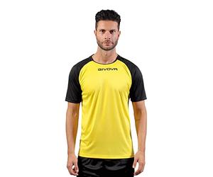 Shirt Capo Interlock Giallo/Nero Tg. 3XS