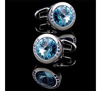 Shirt Cufflinks Unisex Blue Cufflinks Buttons Wedding Groom Guest Shirt Cuff Ornament Clothing Accessories