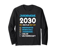 Shirt Jugendweihe 2030 - Sì, Il Mio Piano ha funzionato Maglia a Manica