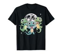 Shirt Luna Divertente della Lucertola Lucertola Lucertola Maglietta