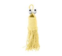 Shirt-Organizer per piante aliene, a forma di uncinetto, Yip-Yip-Yip-Yip-Yip, per auto, specchio da appendere o appendiabiti, per piante a uncinetto, cesto portaoggetti con coperchio (giallo, C)