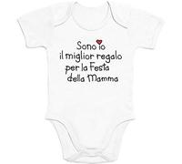 Shirtgeil Body Neonato Sono Io Miglior Regalo per la Festa della Mamma Tutina 12-18 Mesi Bianco