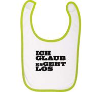 shirtstown Baby latz kultiger con scritta Ich glaub ES geht Los