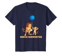 Shirtzshop - Maglietta con Scritta in Lingua Tedesca ICH werde Große Schwester 2020" Maglietta, Bambini, Navy, 3 Anni