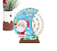 Shitafe Calendario Perpetuo da Scrivania,Kit per Calendario Perpetuo in Legno con Arte di Strass 3D - Decorazione per la Casa, Supporto da Scrivania per Camera da Letto, Scuola, Appartamento,