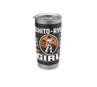 Shito Ryu Girl: precisione e stile nel design del karate Bicchiere termico in acciaio inox doppia parete