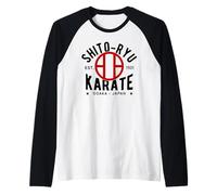 Shito Ryu Karate Do Martial Arts Japan Tokyo Maglia con Maniche Raglan