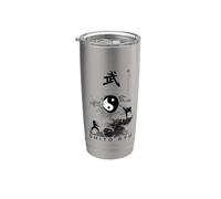 Shito Ryu - Uniforme da karate con calligrafia giapponese Bicchiere termico in acciaio inox doppia parete
