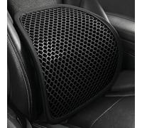 SHITONGSHANGMAO Cuscino Lombare Auto per MG ZS Hybrid+ Luxury (2025) Supporto Schiena in Mesh 3D TPE Traspirante Antisudore per Guida Prolungata e Ufficio Grigio,Black