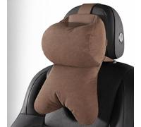 SHITONGSHANGMAO Poggiatesta Auto per Opel Frontera 2024-2025, Cuscino Collo Auto Memory Foam con Riempimento Dinamico per Guida a Lunga Distanza, Pelle,Brown