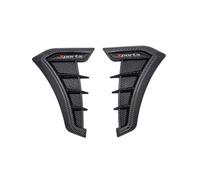 SHITONGSHANGMAO Presa d'Aria Laterale Parafango per Nissan X-Trail Rogue T33 2023-2025, 2 Pezzi Universale Decorativa Trim Adesivo Nero Lucido per Auto SUV Camion,Carbon Fiber Texture