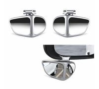 SHITONGSHANGMAO Specchietto Retrovisore Auto per Citroen C5 Aircross 2022 2023 2024, Specchio Punto Cieco Rettangolare 10x7cm per Autostrada e Parcheggio 2 Pezzi Nero,Silver