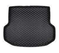 SHITONGSHANGMAO Vasca Baule per Mini Countryman 2021-2025 Tappeto Bagagliaio Protezione 3D con Bordo Rialzato Materiale TPE Inodore per Ogni Stagione Nero,Black Background with Beige Lines