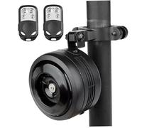 SHITOOMFE Allarme in Bici, Corno per Biciclette, Allarme ad Alta Voce Elettrico a Telecomando antifurto con Staffa Ricarica in Lega Alluminio Impermeabile Alluminio con Accessori con Accessori