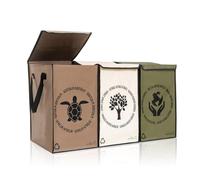 Shiva Green Borse Raccolta Differenziata Interno Esterno con Coperchio, Cestini Spazzatura Differenziata, Plastica, Carta, Vetro