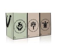 Shiva Green Borse Raccolta Differenziata - Raccolta Differenziata Interno - Cestini Spazzatura Differenziata - Secchi Spazzatura Differenziata - Vetro Plastica Carta (Matcha.)