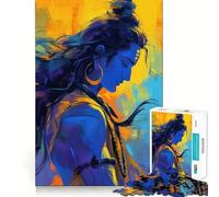 Shiva il Sognatore Puzzle per Ragazzi 1000 Pezzi Gioco di Logica Divertimento in Casa Bordo Preciso Pezzo da Collezione Artistica 38x52cm