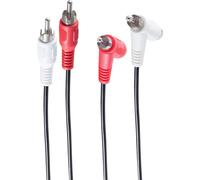 SHIVERPEAKS BASIC-S AUDIOCABEL, 2 tappi di gioco/accoppiamento-2 X Cinch Coupling (copertura della famiglia), 1,5 m, in Poly Ba NEW