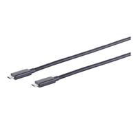 SHIVERPEAKS S/Conn Maximum connectivity USB-C Verbindungskabel-USB Kabel Typ-C Stecker auf Typ C Stecker, 4,0 Gen 3x2, Schwarz, 0,25 m (13-65005) Marca