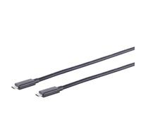 SHIVERPEAKS S/Conn Maximum connectivity USB-C Verbindungskabel-USB Kabel Typ-C Stecker auf Typ C Stecker, 4,0 Gen 3x2, Schwarz, 1m (13-65025) Marca