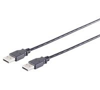 SHIVERPEAKS S/Conn Maximum connectivity USB High Speed 2.0 Kabel, A/A Stecker, USB 2.0, Schwarz, 1,0 m (13-22025) Marca