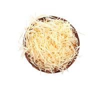Shiwaki 100 g brandelli di Carta Rafia Multicolore e Fili di coriandoli pieghettati sminuzzati per Confezioni Regalo Fai da Te e riempimento Cesto - Champagne