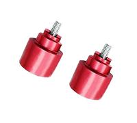 Shiwaki 2 Pcs Contrappesi Peso Bar Ends Alluminio Moto Sports - Rosso