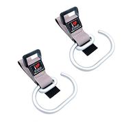 Shiwaki 2 PCS Stroller Hooks Universal Bags Clips, Multipurpose Walker Rollator Hanger, Durable Aluminum Stroller Holders,Diaper Changing Bag (Gray)