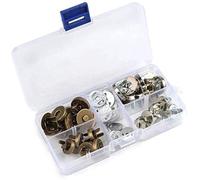 Shiwaki 20 Sets 14/18mm Magnetic Snap Fastener Magnetic Button for Purses, Sewing Craft, Bags, Clothes, Leather, Craft Making