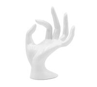 Shiwaki Scaffale in plastica per Oggetti Espositore per Oggetti di Scena per Esposizione Modello Ok a Mano (Bianco)